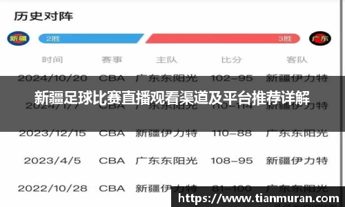 新疆足球比赛直播观看渠道及平台推荐详解